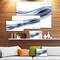 Designart - Glittering Light Blue Pattern - Abstract Canvas art print